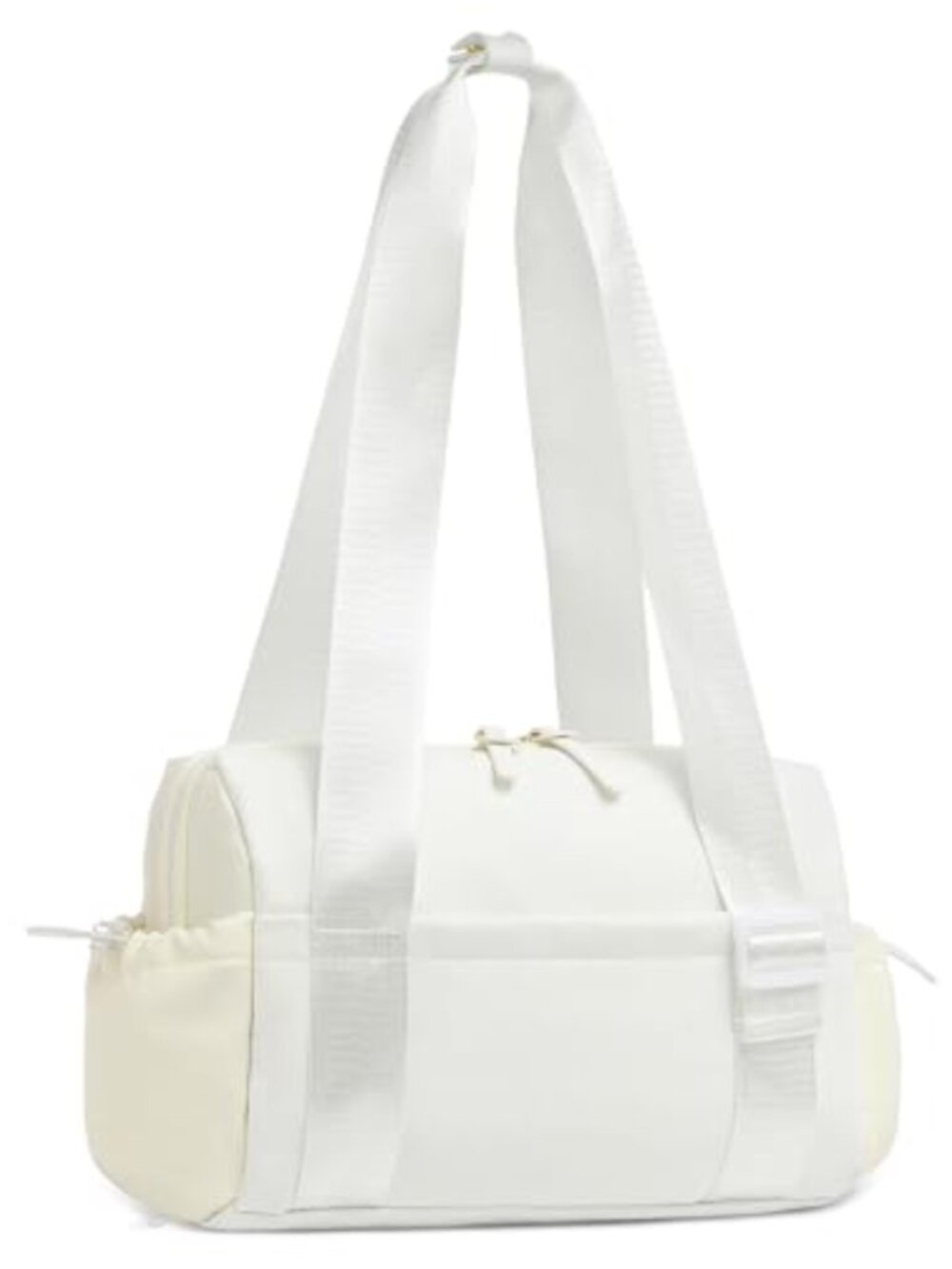 Mini Gym Bag with Wet Compartment Women's PU Leather Duffel